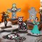 6 Pcs Day of The Dead Wooden Table Centerpiece Dia De Los Muertos Mexican Table Decorations Halloween Table Topper